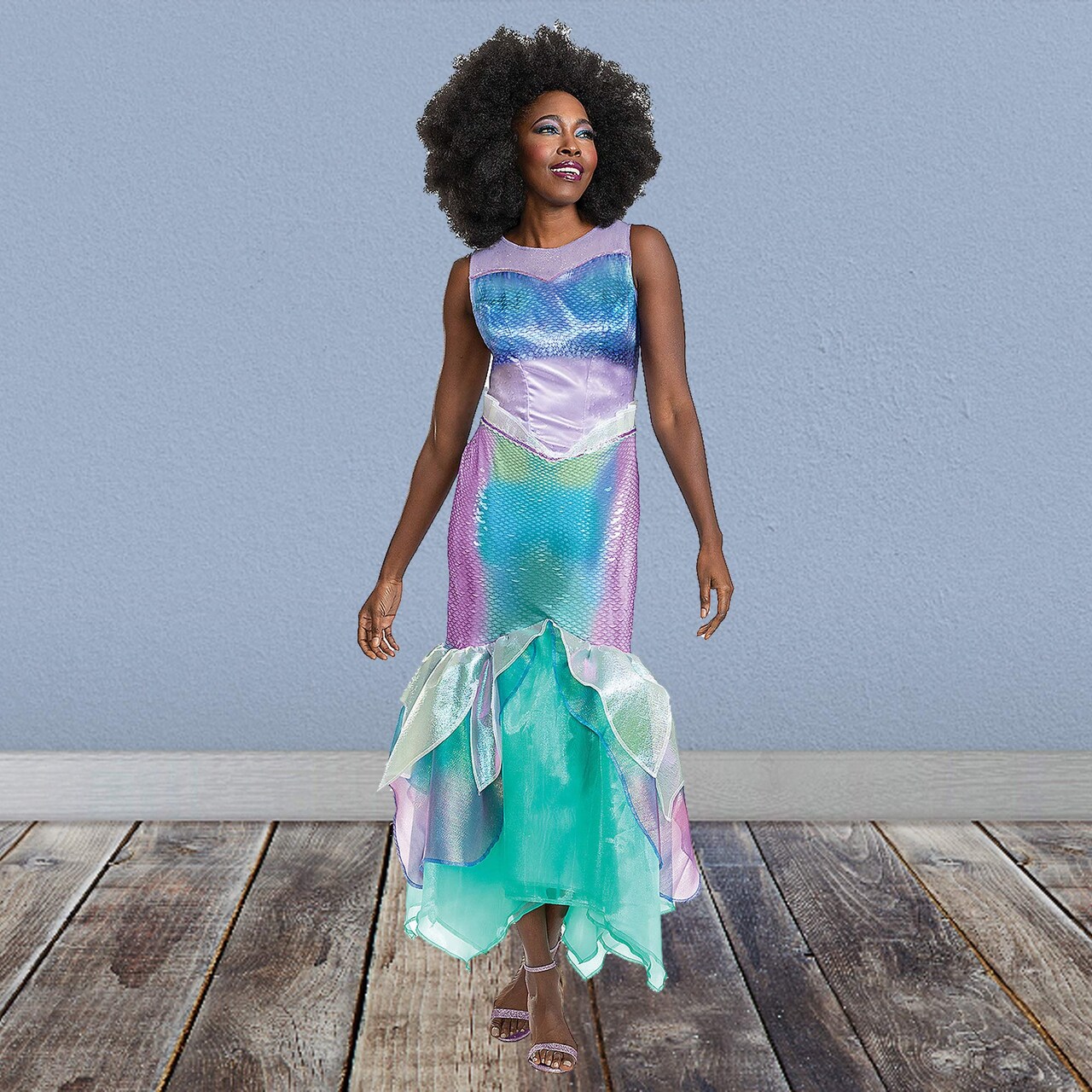 Nala Jumpsuit Costume with Lion Ears and Tail for Halloween Cosplay Fun